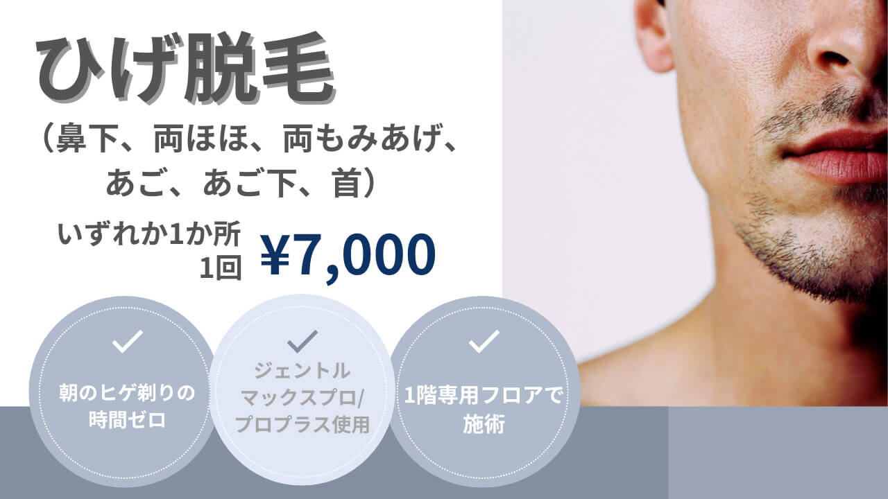 男性医療レーザー脱毛イメージ